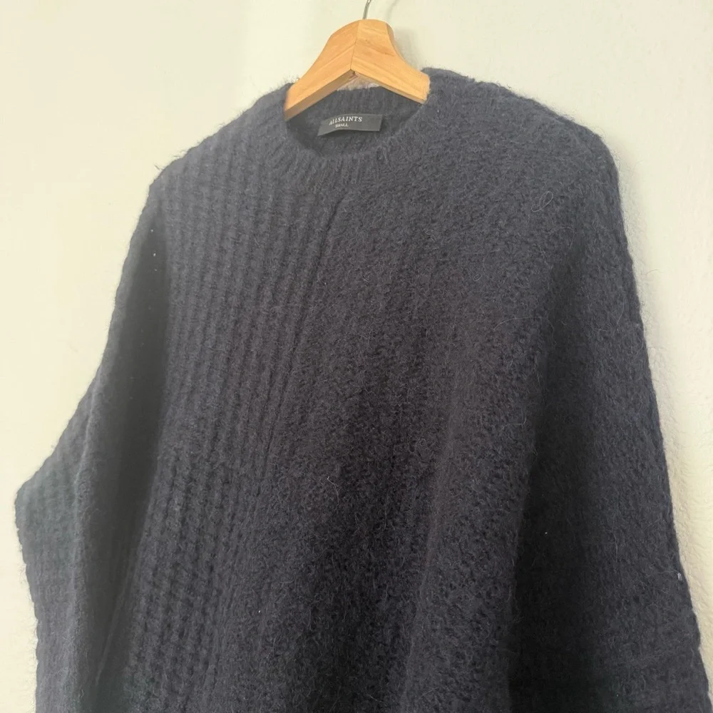 All Saints Selena Asymmetric Sweater, Alpaca Wool - Picture 12 of 16